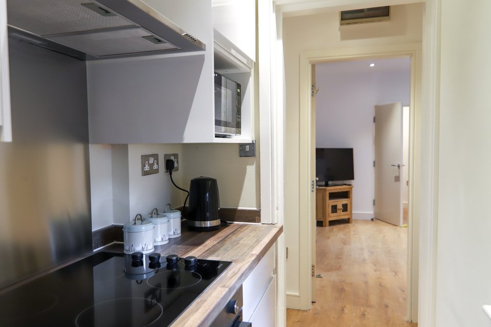 kitchen in serviced apartment Sheffield city centre