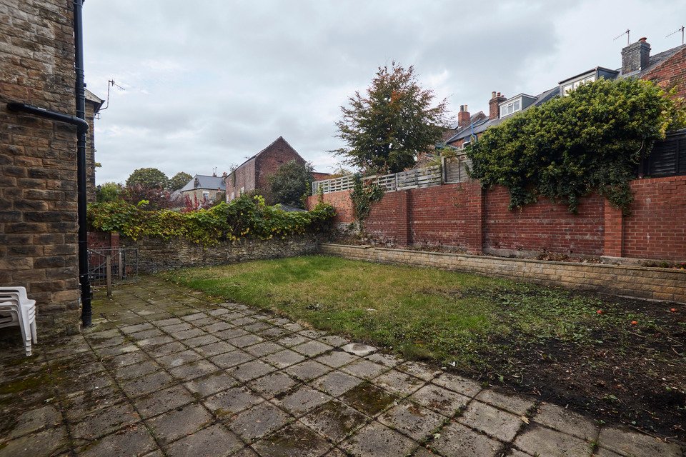 Back garden of house to rent Sheffield Nether Edge